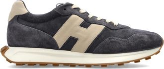 Hogan H601 Sneakers - Heren - Sneakers - Grijs - 43 1/2 EU - Leer - Schoenen