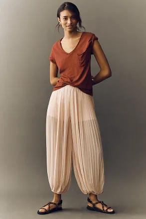 Pilcro Quinn Short-Sleeve V-Neck Tee by Pilcro