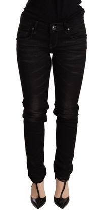Acht Low Waist Skinny blue Womens Trouser