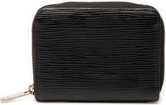 Louis Vuitton Black Noir Leather Coin Purse/Coin Case (Pre-Owned)