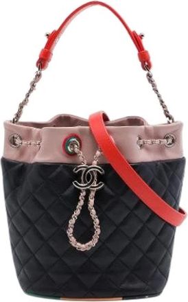 Chanel Pre-owned Satchel - Dames - Vintage Tas - Veelkleurig - ONE Size - Leer - Vintage