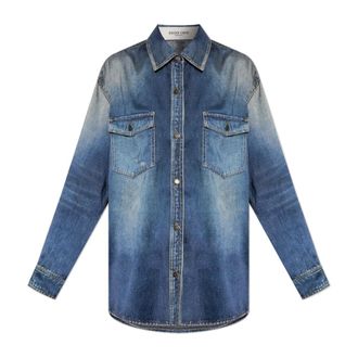 Golden Goose Denim Shirts, female, Blue, Size: XS Patty Shirt