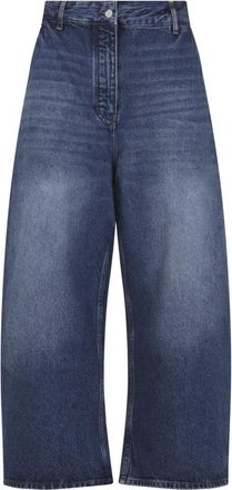 STUDIO NICHOLSON Chalco Denim Pant - Dames - Loose Fit Jeans - Blauw - XS - Denim - Jeans