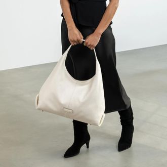 Isabel Bernard Hobo Bags - Honoré Grace Schultertasche - Gr. unisize - in Creme - für Damen