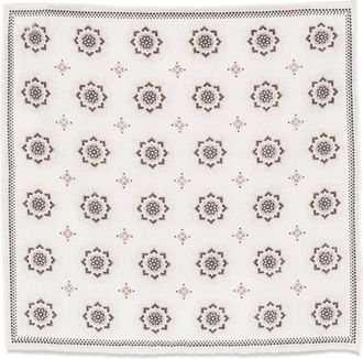 Eleventy Pochet met bloemenprint - Beige