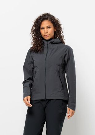 Jack Wolfskin Fahrradjacke JACK WOLFSKIN BIKE COMMUTE MONO JKT W, Damen, Gr. L (42/44), grau (phantom), OBERSTOFF: 100% POLYESTER; ABSEITE: 100% POLYESTER, Jacken F