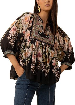 Hale Bob Silk-Blend Skyler Blouse