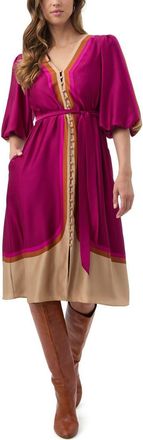 Trina Turk Linden Printed Knee Length Dress in Multi at Nordstrom, Size 12