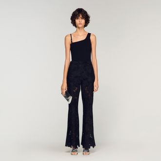 Sandro Asymmetric knit jumper