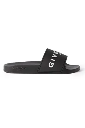 Givenchy Logo-Embossed Rubber Slides