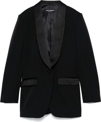 Dolce & Gabbana Black Single-Breasted Blazer