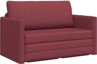 vidaXL Sof&aacute; Cama Rojo Vino 124 X 71 X 78 Cm Tela Vidaxl