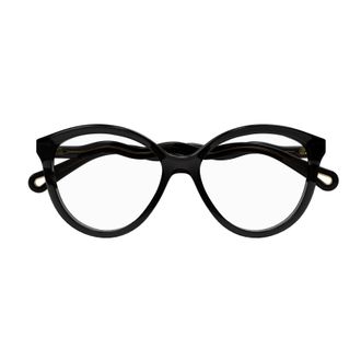 Chlo&eacute; Ch0089o Rounded Black Bio Acetate Eyeglasses