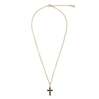 Dolce & Gabbana Necklaces, female, Yellow, Size: ONE SIZE Cross Pendant Necklace