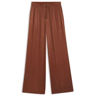 BOSS Relaxed-fit pants in satin