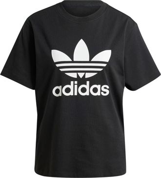 adidas (WMNS) adidas Trefoil Regular T-shirt Asia Sizing Black White IR9533