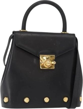 Ferragamo Pre-owned Handbag - Dames - Vintage Handtas - Zwart - ONE Size - Leer - Vintage