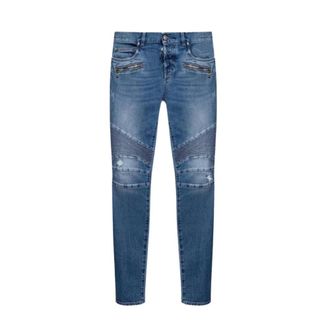 Balmain Slim-fit Jeans, male, Blue, Size: W33 Slim-fit Jeans