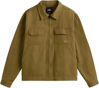 Vans Mc Avoy II Zip Station Jacket - Heren - Zomerjassen - Bruin - M - Katoen - Jassen