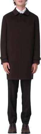 Tagliatore Alton Jas - Heren - Mantel - Bruin - XL - Wol - Jassen