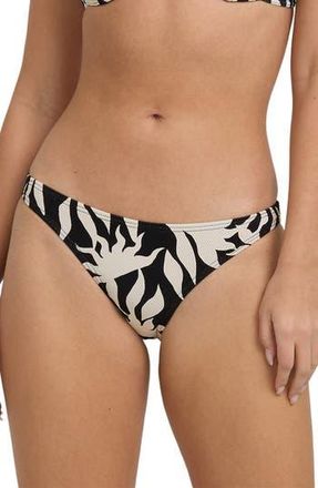 Billabong By My Side Tropic Bikini Bottoms in Black White at Nordstrom Rack, Size Xx-Large