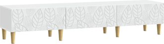 vidaXL Mueble De Tv 147 X 34,5 X 30 Cm Blanco Madera De Ingenier&iacute;a Vidaxl