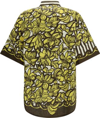 Alemais Womens Mona Shirt Yellow True Hemp