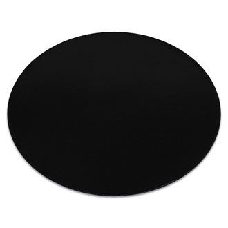 RugsX Rugsx - Alfombra De Lavado Moderna Lindo Circulo Negro, Antideslizante, Peluda Black Circulo 150 Cm
