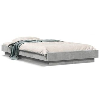 Berkfield Home Bed Frame without Mattress Concrete Grey 100x200 cm