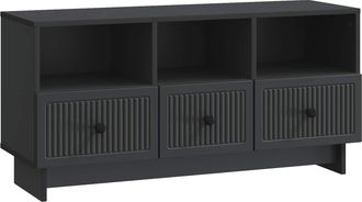 vidaXL Mueble De Tv Negro 102 X 34,5 X 50 Cm Madera De Ingenier&iacute;a Vidaxl