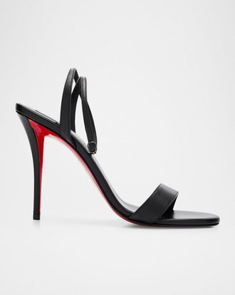 Christian Louboutin 100mm Miss Z Leather Sandals