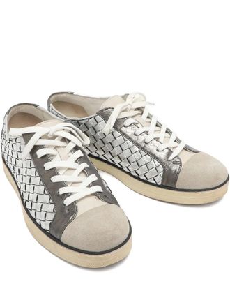Bottega Veneta Intrecciato sneakers - Silver