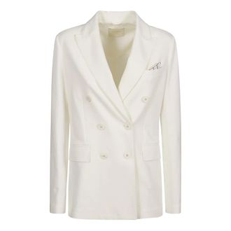 Circolo 1901 Blazers, female, White, Size: M Doppiopetto Jacket