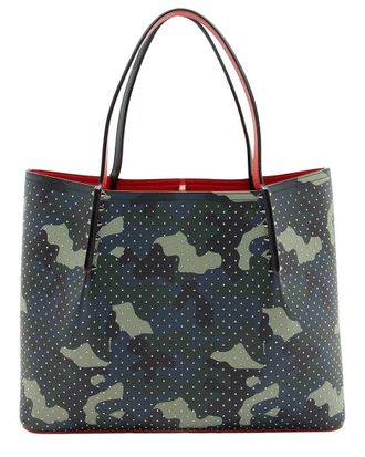 Christian Louboutin Camo Studded Cabarock Large Tote (Authentic Pre-Loved)