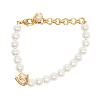 Casablanca Lotus Parel Armband - Dames - Armbanden - Wit - ONE Size - Accessoires
