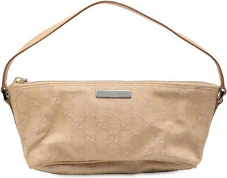 Gucci Borsa a spalla Boat in tela GG 2000-2015 - Marrone
