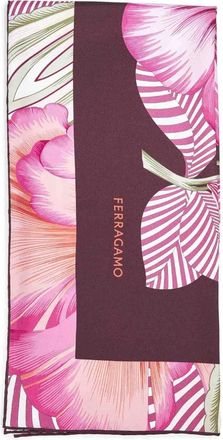 Ferragamo Brezza Square Scarf - Dames - Zijden sjaals - Veelkleurig - ONE Size - Leer - Accessoires
