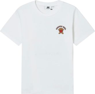 Chocoolate T-shirt con ricamo - Bianco