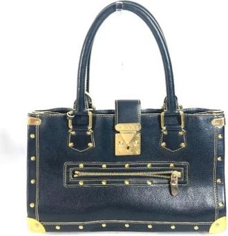 Louis Vuitton Tweedehands leren Louis Vuitton tassen - Dames - Vintage Handtas - Zwart - ONE Size - Leer - Vintage