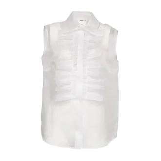P.A.R.O.S.H. Shake Organza Sleeveless Shirt