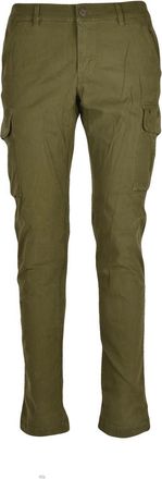 Mason's Military Green Stretch Modal-Blend Slim-Fit Pants