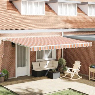 vidaXL Toldo Retr&aacute;ctil 450 X 300 Cm Multicolor Vidaxl