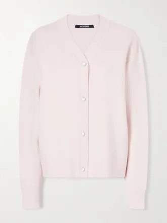 Jacquemus Cardigan In Misto Lana Doppio - Rosa