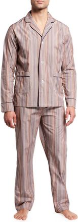 Paul Smith Men & apos;s Multi-Stripe Long-Sleeve Pajama Set