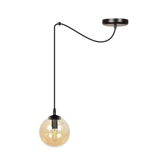 Wonderlamp L&aacute;mpara colgante con cable desplazable y regulable en altura &aacute;mbar