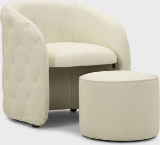 Les Tendances Sill&oacute;n Tapizado Con Reposapi&eacute;s De Polipiel Zagabria