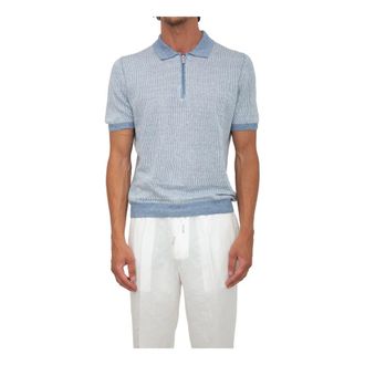 Gran Sasso Heren, Tops, Blauw, Maat: L Katoen