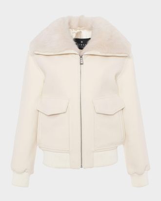 Gorski Jacket with Select Lamb Shearling Collar