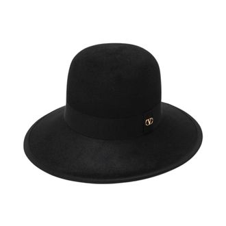 Valentino Garavani Hats, female, Black, Size: 56 CM VLogo Signature Hat