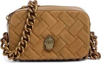 Kurt Geiger Small Kensington Leather Camera Bag in Camel at Nordstrom Rack